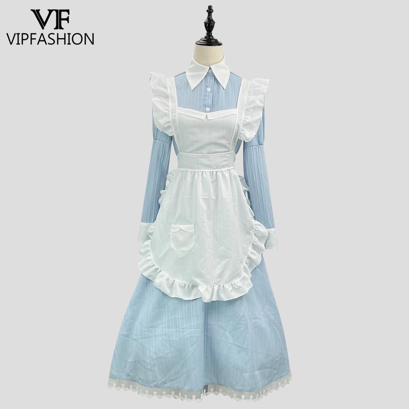 Embellish Knit - VIP FASHION Viktorianisches Dienstmädchenkleid, Lolita-Cosplay-Kostüm, traditionelles