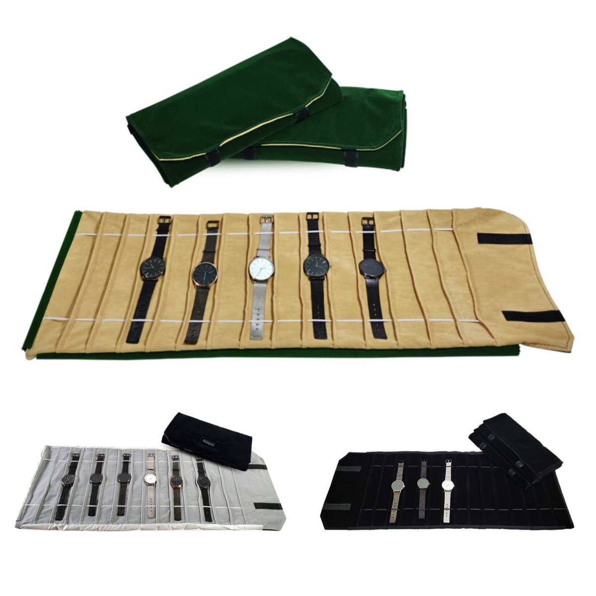 Samt Uhr Roll Tasche Schmuck H – Velvet Ribbon Roll Bewertung und Preis