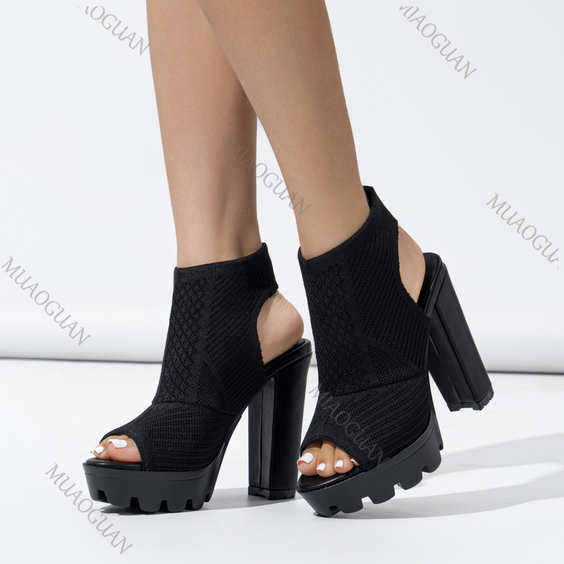 Sommer Neue Damen-Absatzschuhe – Embellish Knit Bewertung und Preis