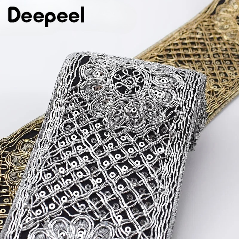 1-4M 78mm Besticktes Paillette – Lace Ribbon Trim Bewertung und Preis