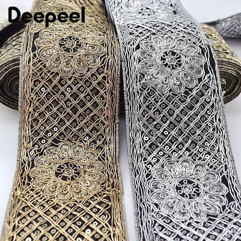 1-4M 78mm Besticktes Paillette – Lace Ribbon Trim Bewertung und Preis