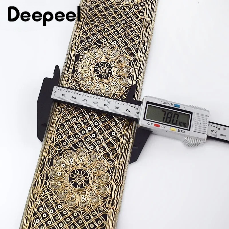 1-4M 78mm Besticktes Paillette – Lace Ribbon Trim Bewertung und Preis